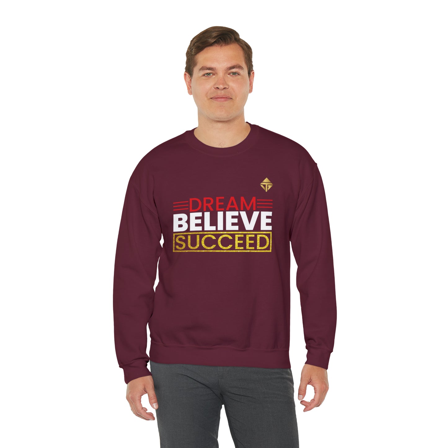 Dream Believe Succeed Unisex Crewneck Sweatshirt