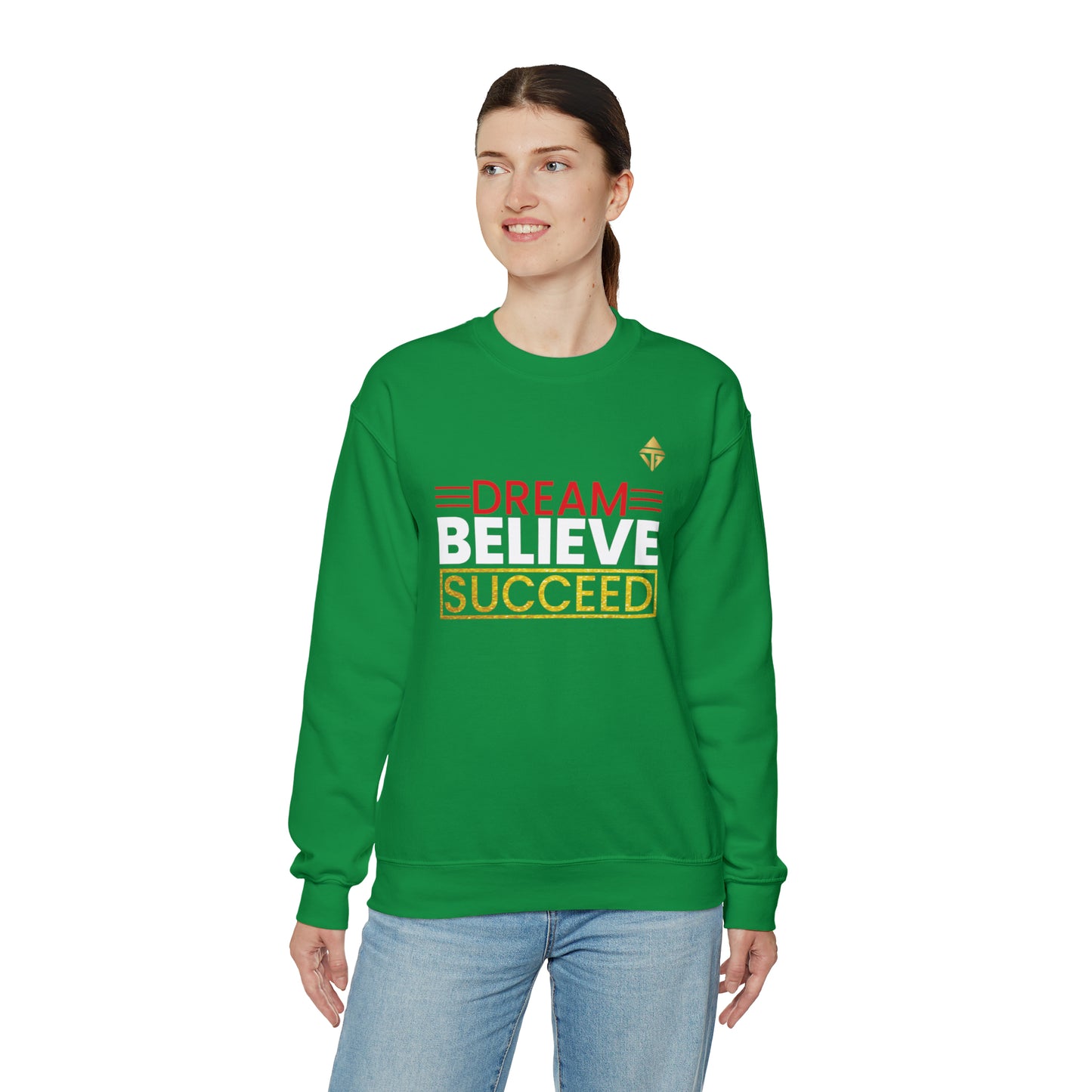 Dream Believe Succeed Unisex Crewneck Sweatshirt