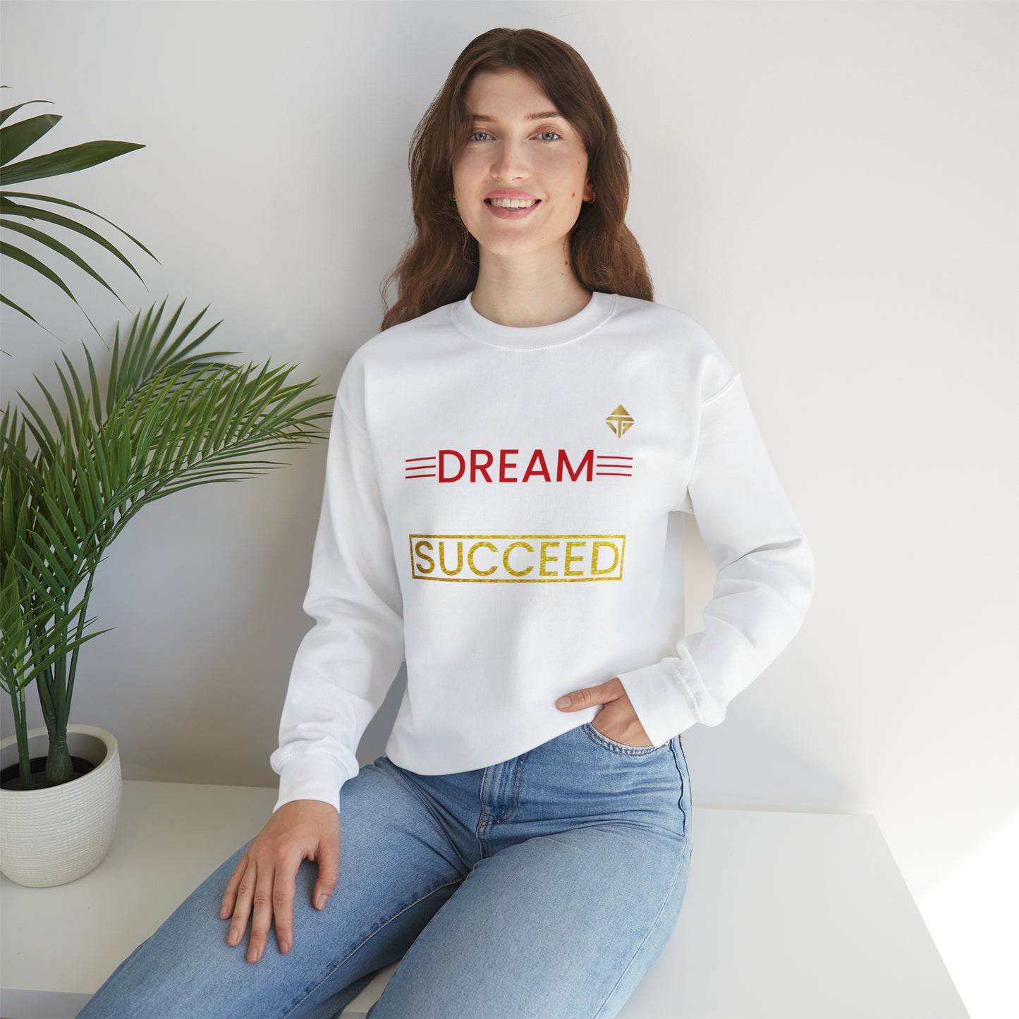 Dream Believe Succeed Unisex Crewneck Sweatshirt