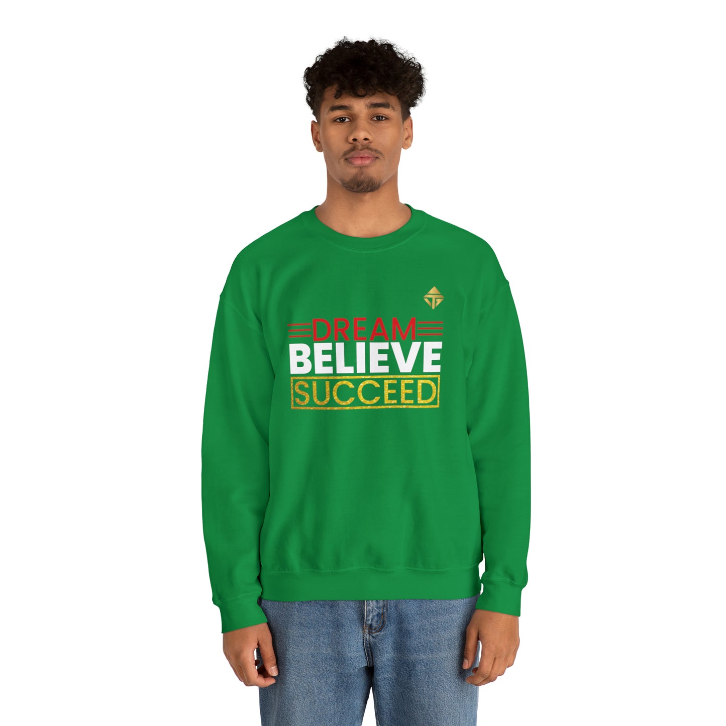 Dream Believe Succeed Unisex Crewneck Sweatshirt