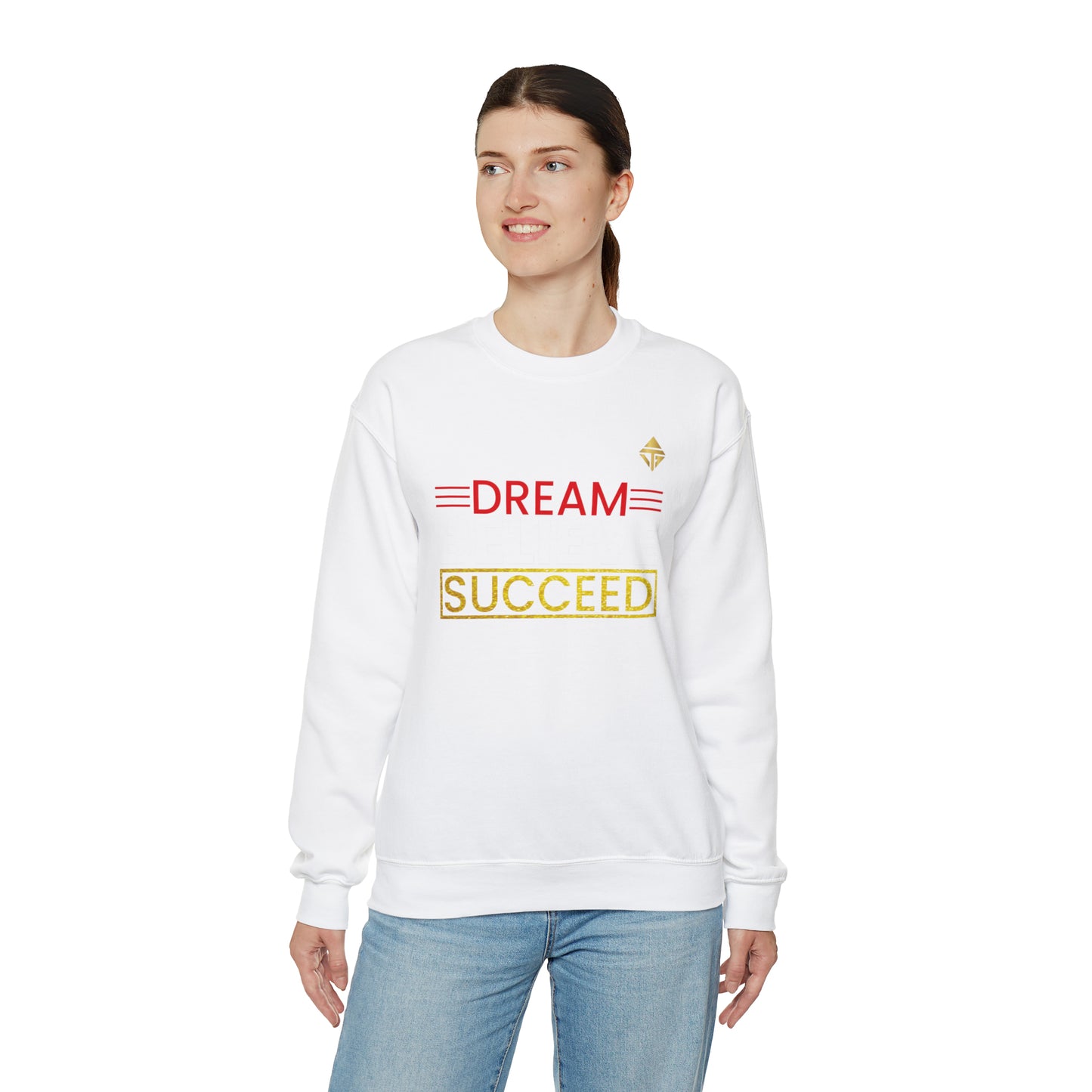 Dream Believe Succeed Unisex Crewneck Sweatshirt