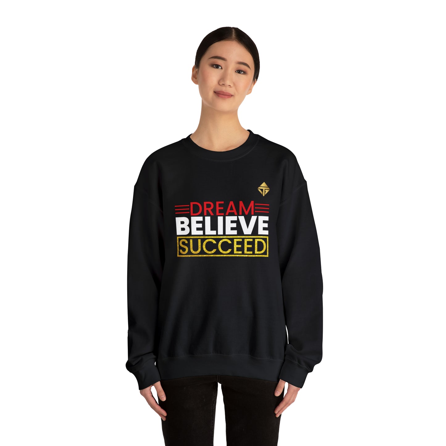 Dream Believe Succeed Unisex Crewneck Sweatshirt