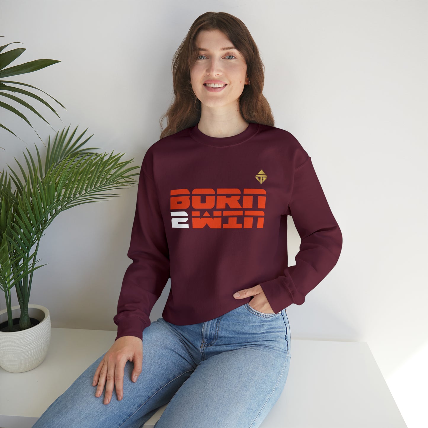 Born 2 Win Unisex Crewneck Sweatshirt