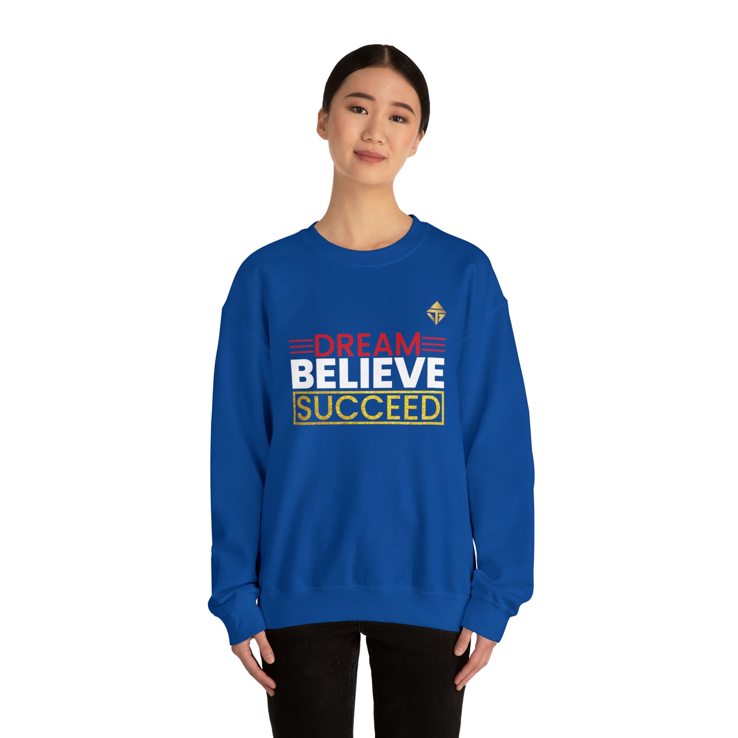 Dream Believe Succeed Unisex Crewneck Sweatshirt
