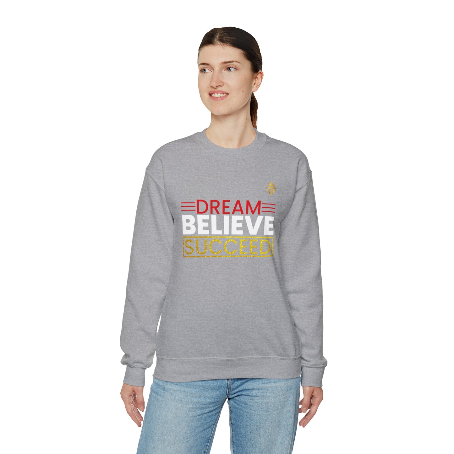 Dream Believe Succeed Unisex Crewneck Sweatshirt