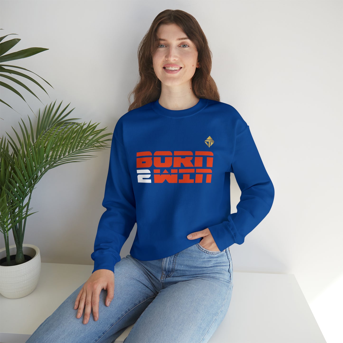 Born 2 Win Unisex Crewneck Sweatshirt