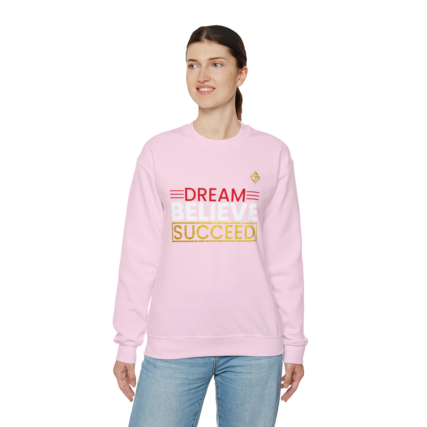 Dream Believe Succeed Unisex Crewneck Sweatshirt