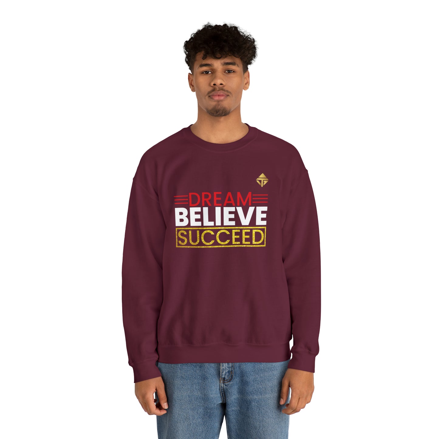 Dream Believe Succeed Unisex Crewneck Sweatshirt