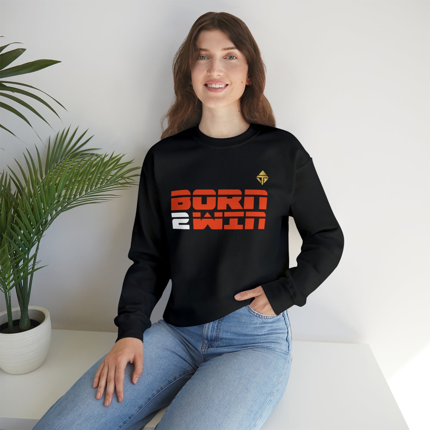 Born 2 Win Unisex Crewneck Sweatshirt