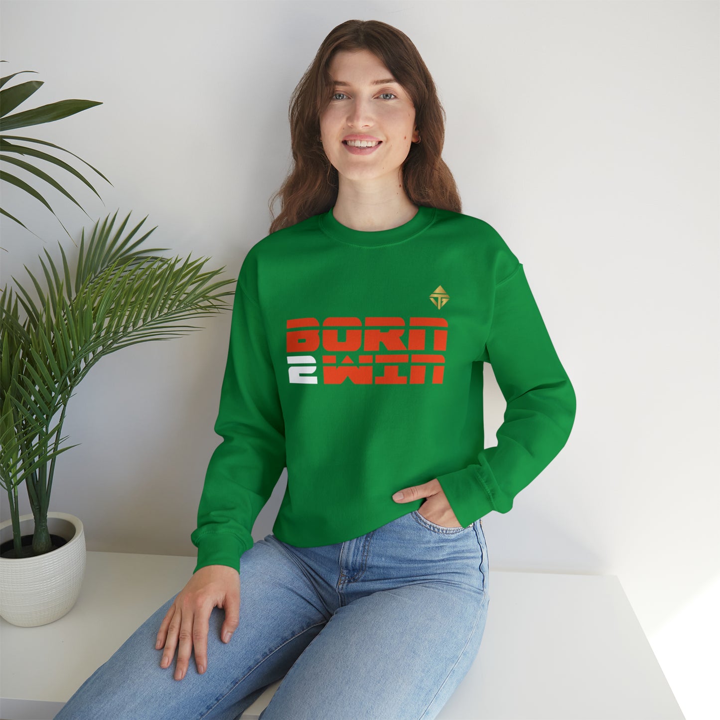 Born 2 Win Unisex Crewneck Sweatshirt