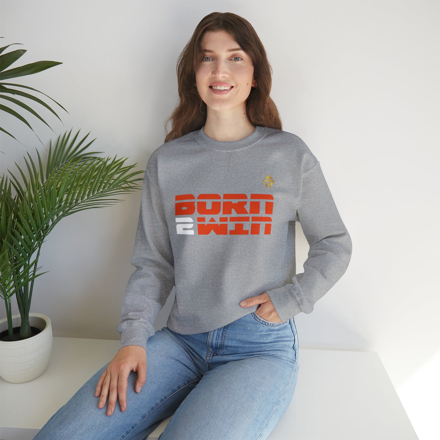 Born 2 Win Unisex Crewneck Sweatshirt