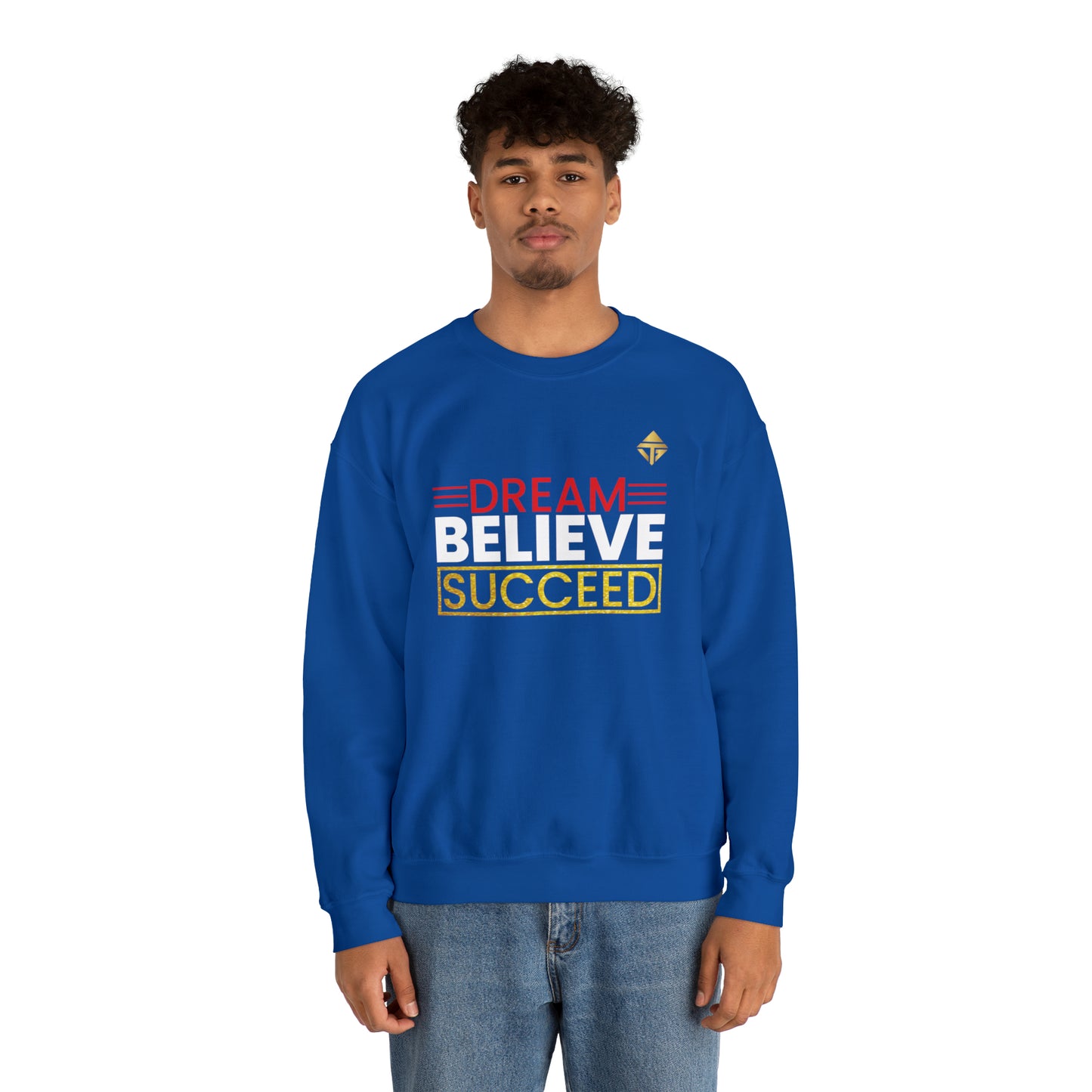 Dream Believe Succeed Unisex Crewneck Sweatshirt
