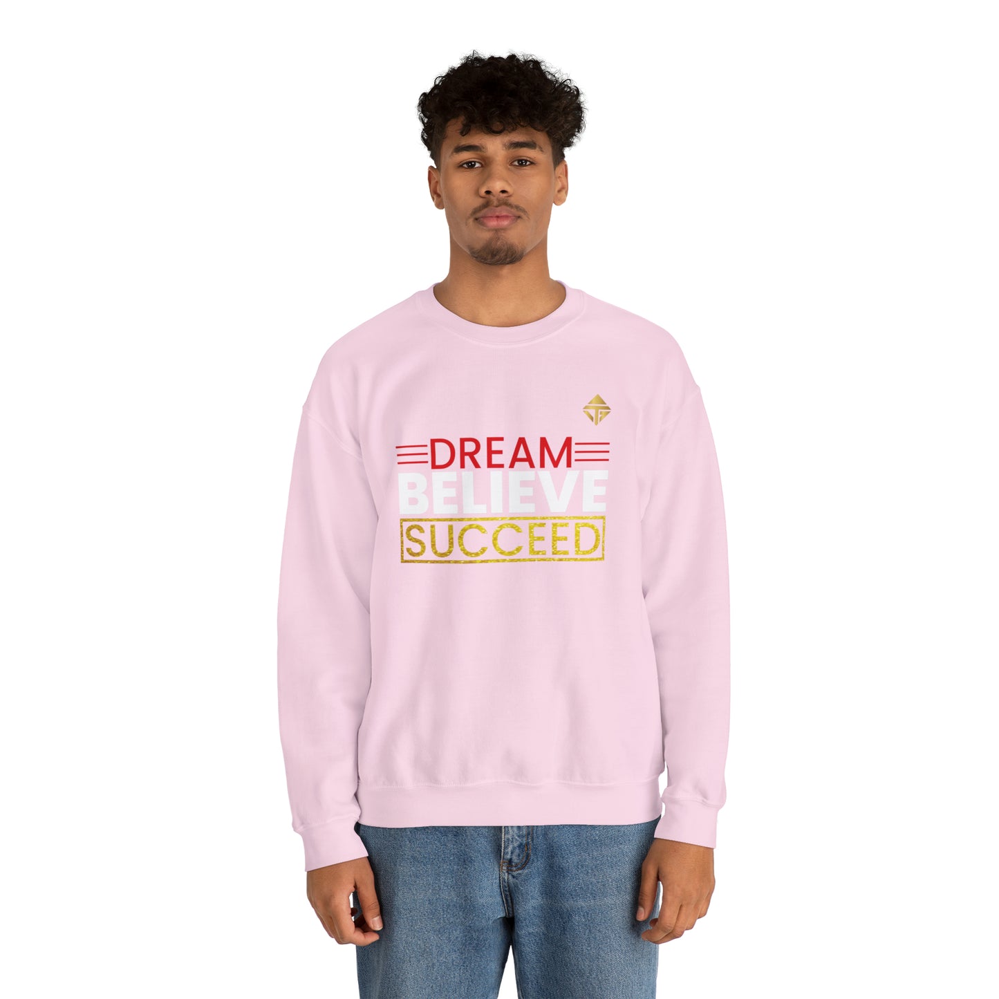 Dream Believe Succeed Unisex Crewneck Sweatshirt