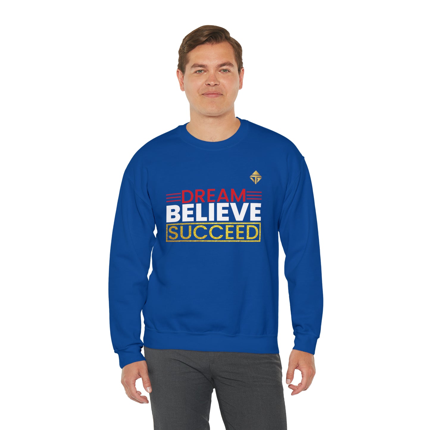 Dream Believe Succeed Unisex Crewneck Sweatshirt