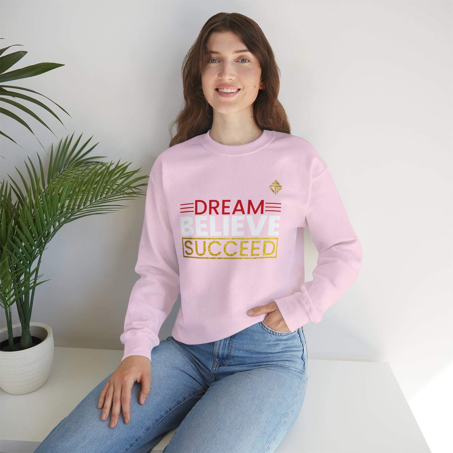 Dream Believe Succeed Unisex Crewneck Sweatshirt