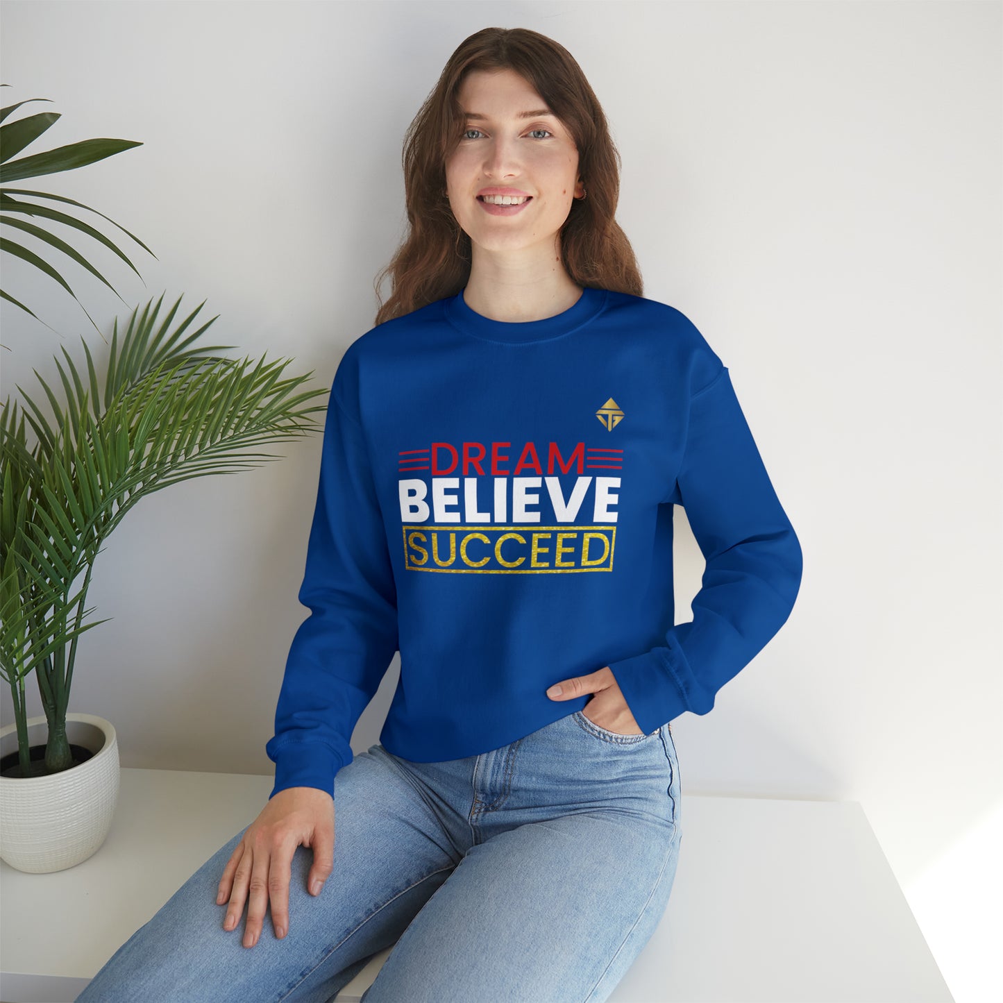 Dream Believe Succeed Unisex Crewneck Sweatshirt