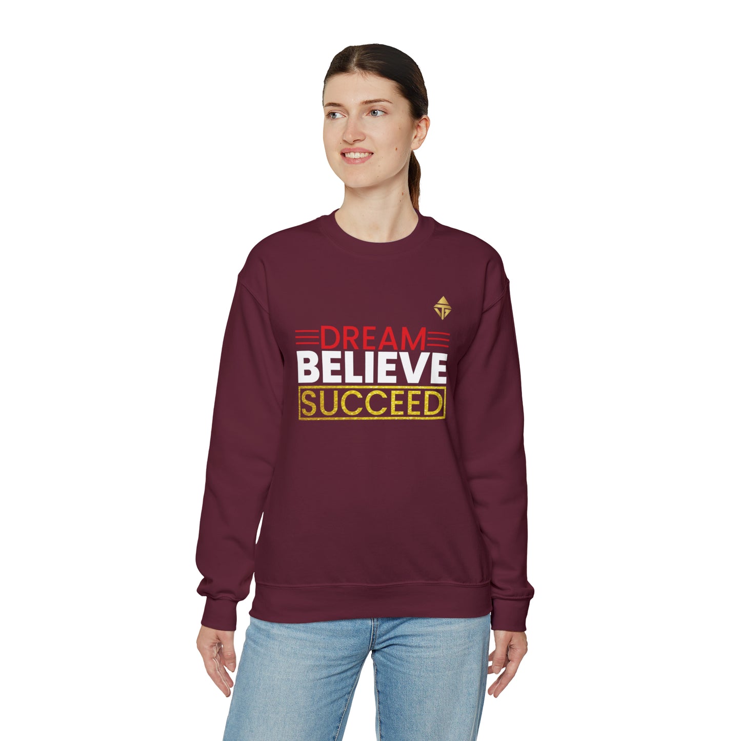 Dream Believe Succeed Unisex Crewneck Sweatshirt