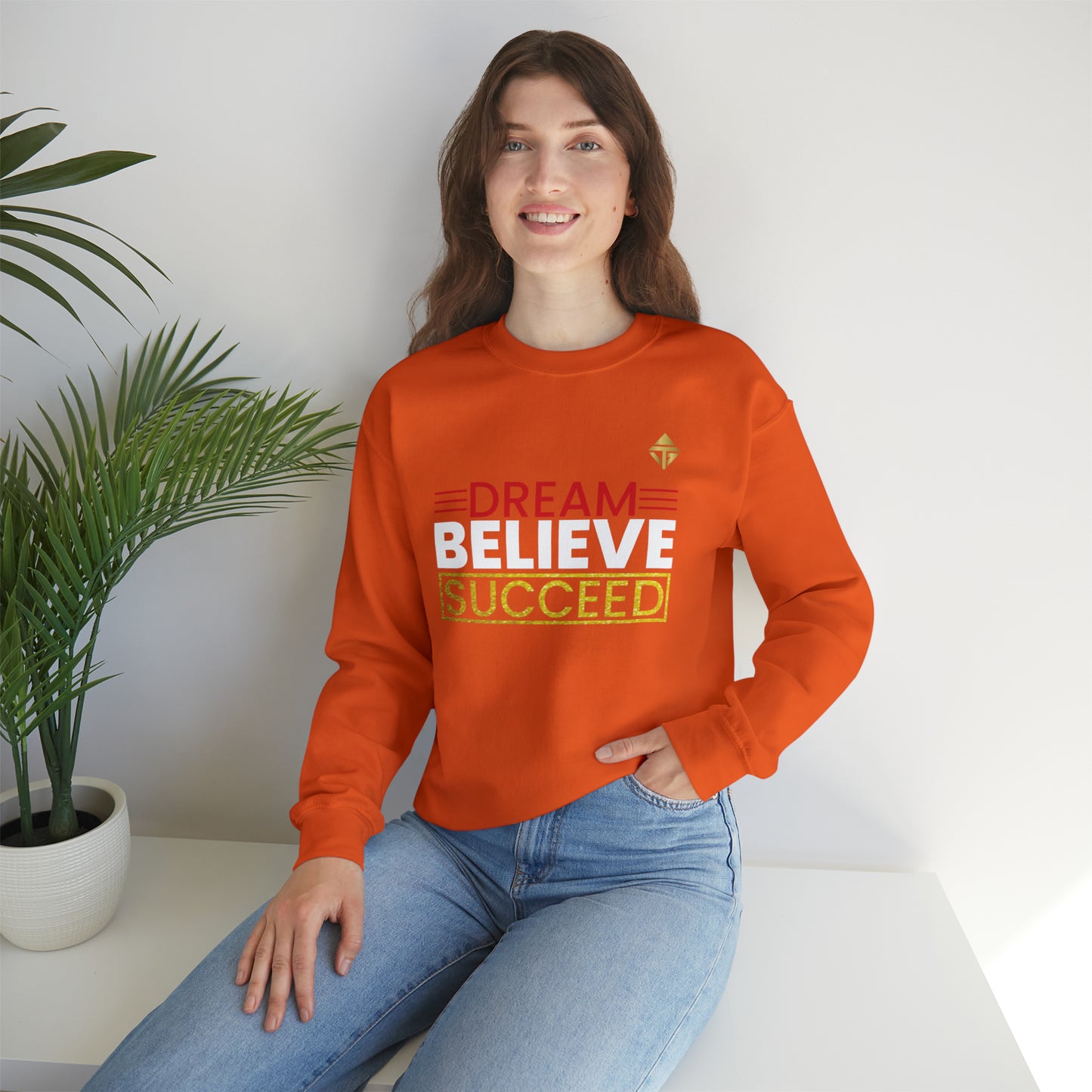 Dream Believe Succeed Unisex Crewneck Sweatshirt