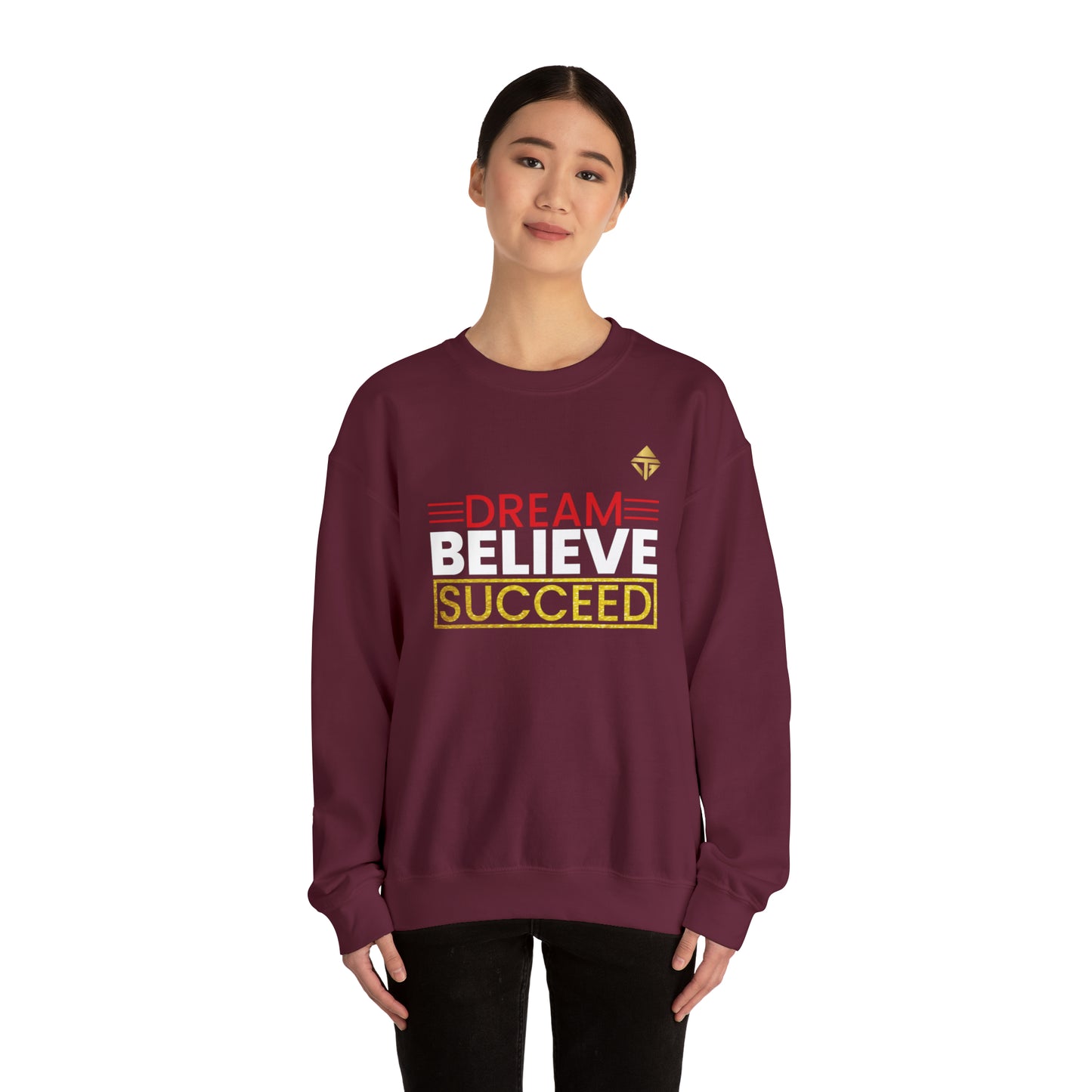 Dream Believe Succeed Unisex Crewneck Sweatshirt