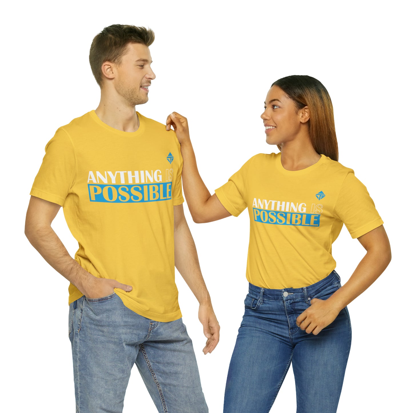 Anything is Possible Blue Unisex Short Sleeve Tee