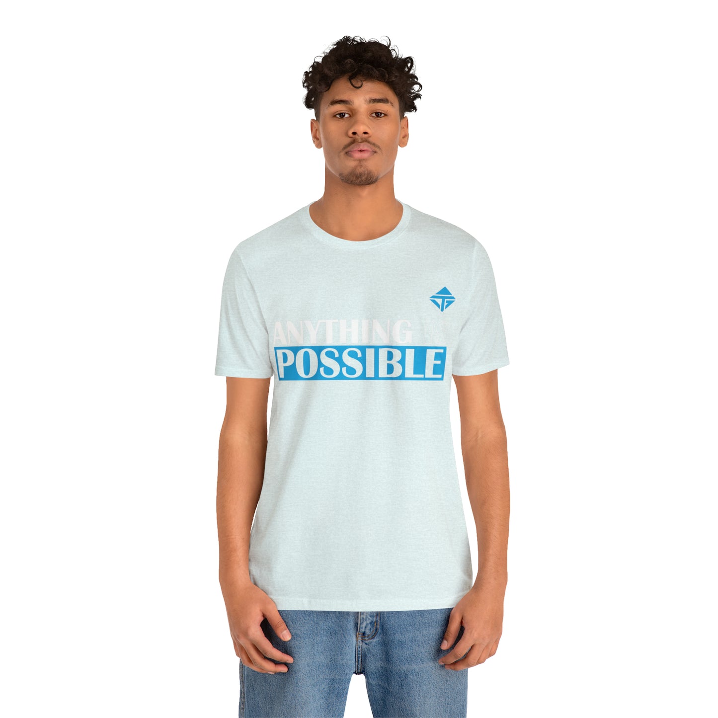 Anything is Possible Blue Unisex Short Sleeve Tee