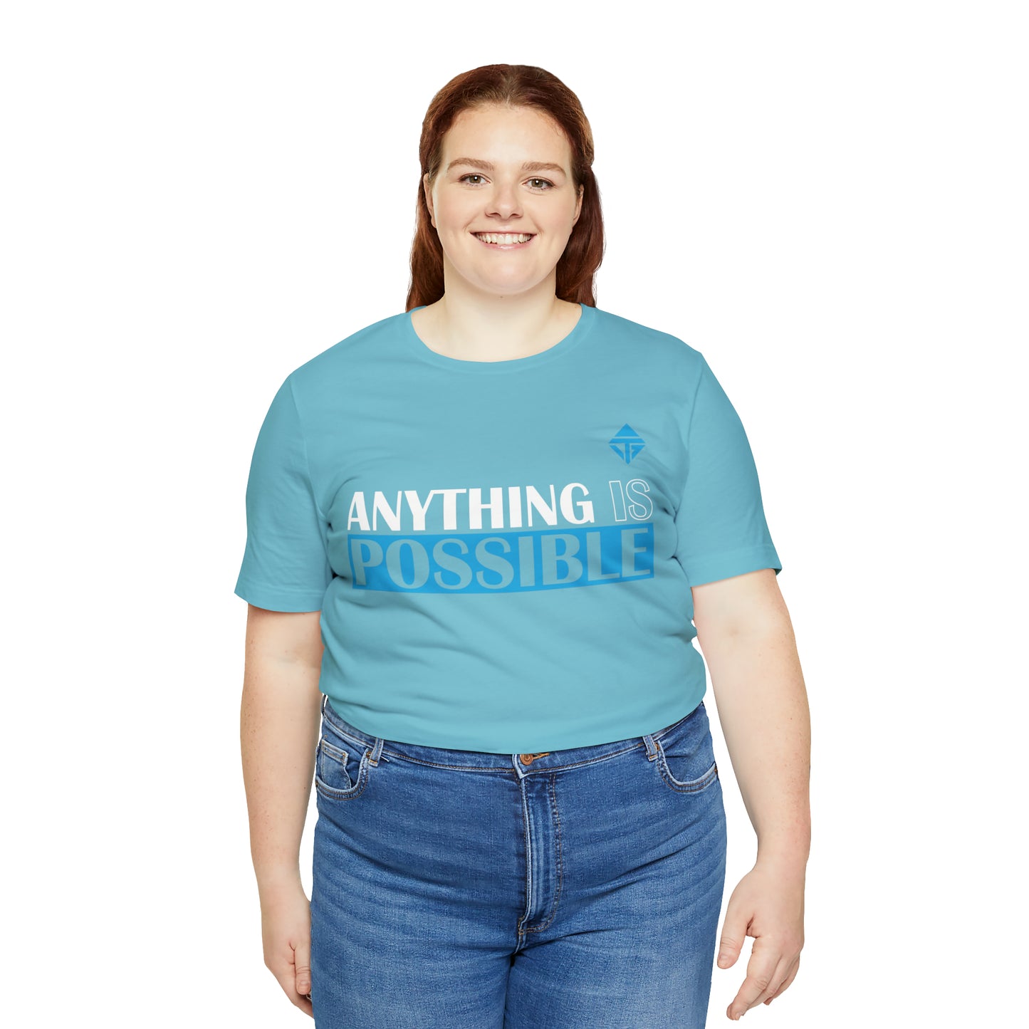 Anything is Possible Blue Unisex Short Sleeve Tee