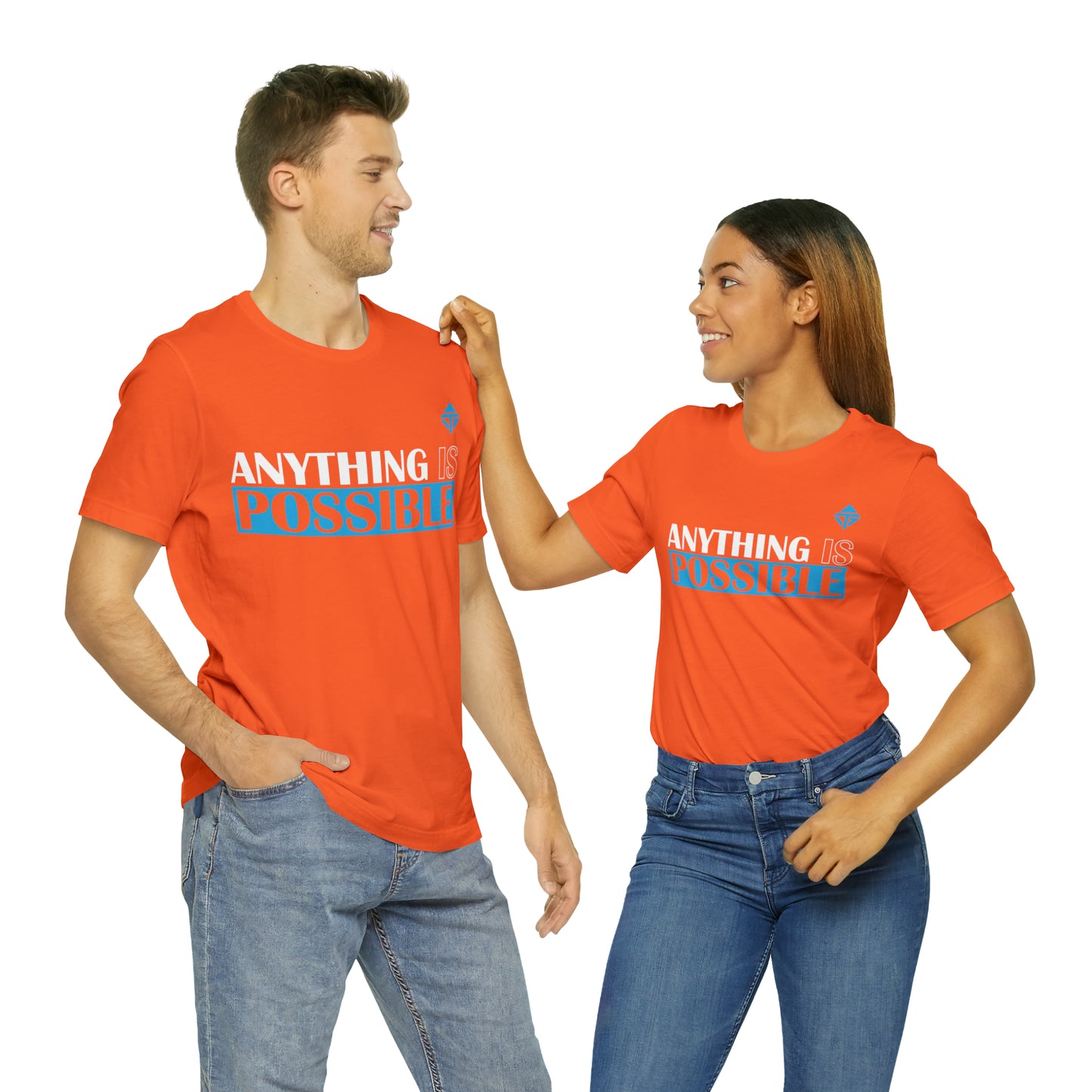 Anything is Possible Blue Unisex Short Sleeve Tee