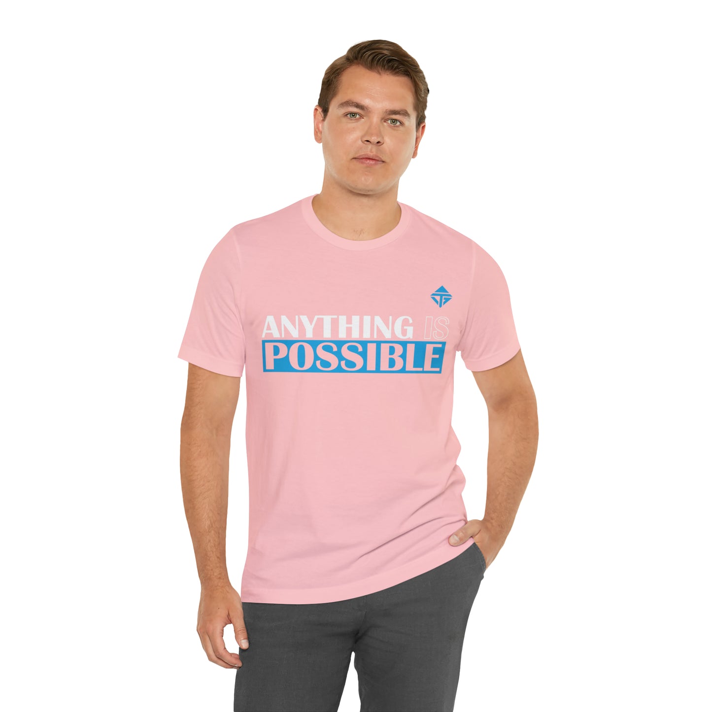 Anything is Possible Blue Unisex Short Sleeve Tee