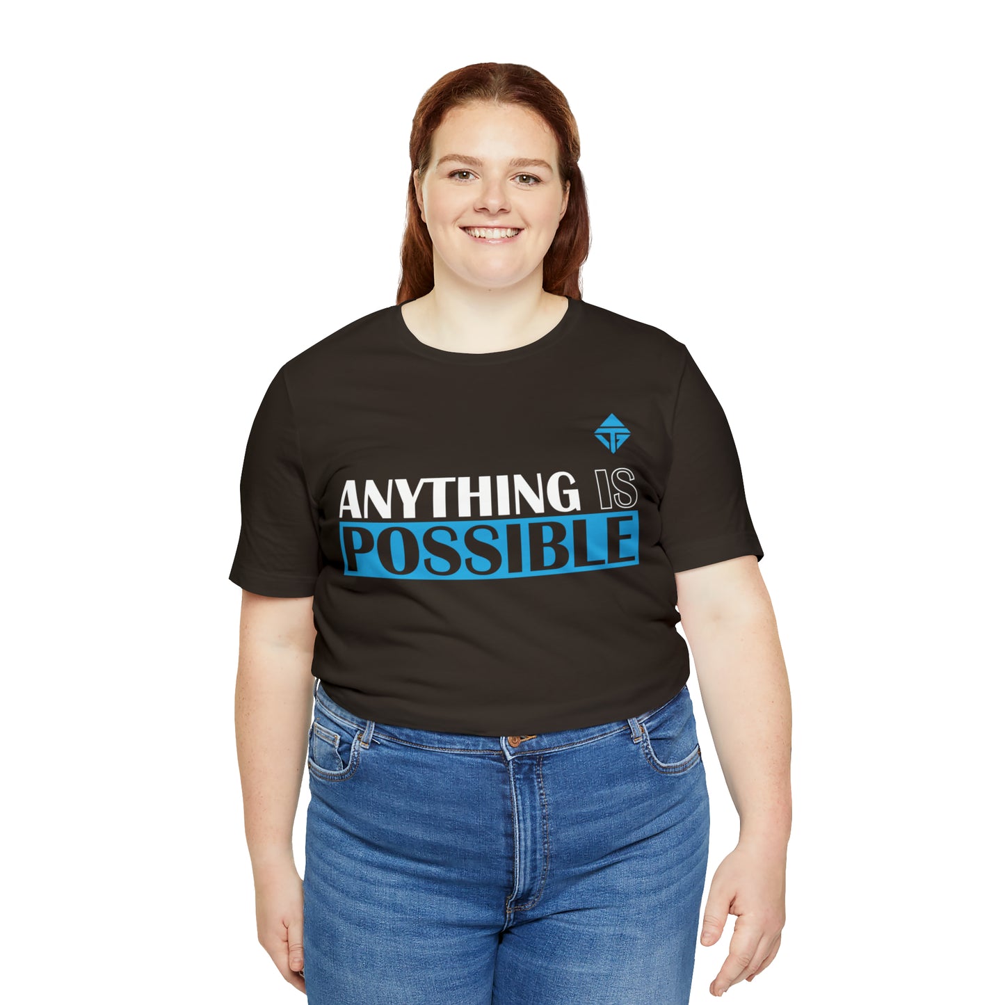 Anything is Possible Blue Unisex Short Sleeve Tee