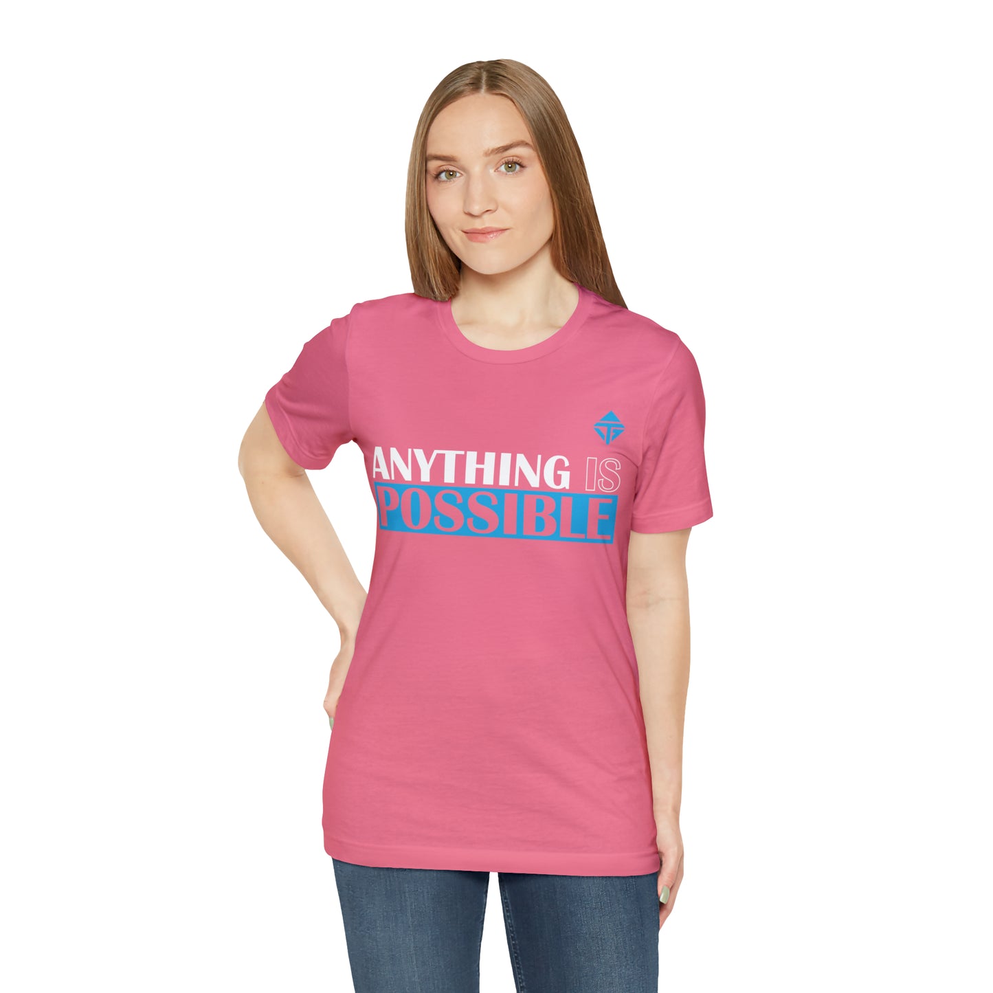 Anything is Possible Blue Unisex Short Sleeve Tee