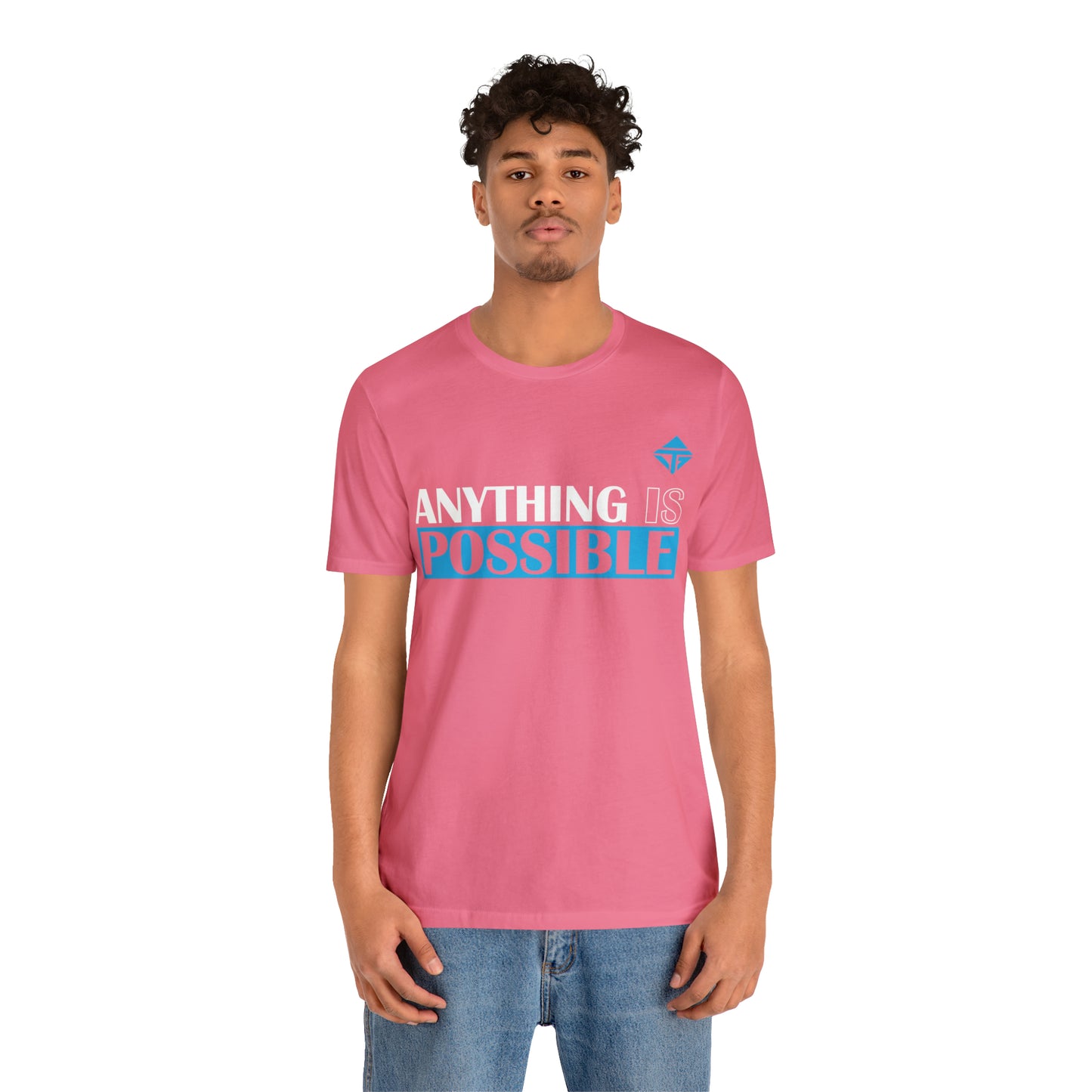 Anything is Possible Blue Unisex Short Sleeve Tee