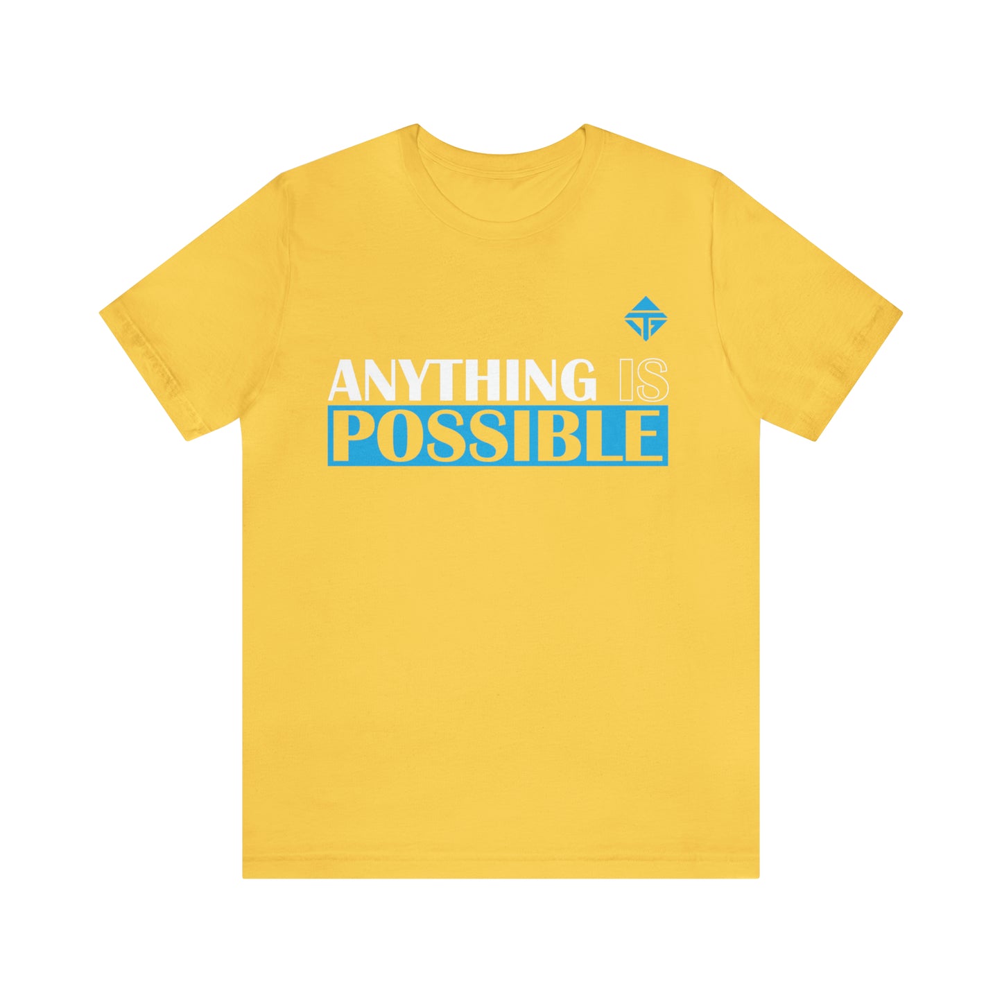 Anything is Possible Blue Unisex Short Sleeve Tee