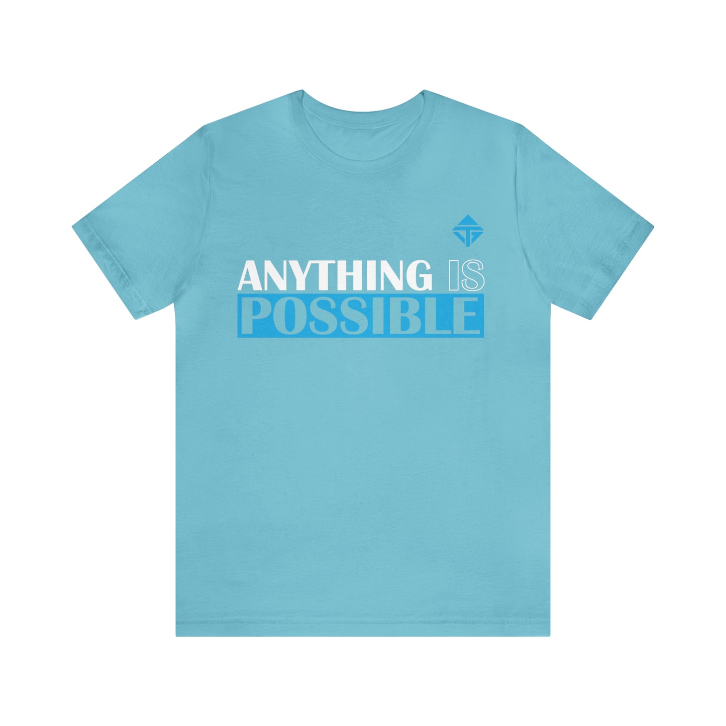 Anything is Possible Blue Unisex Short Sleeve Tee