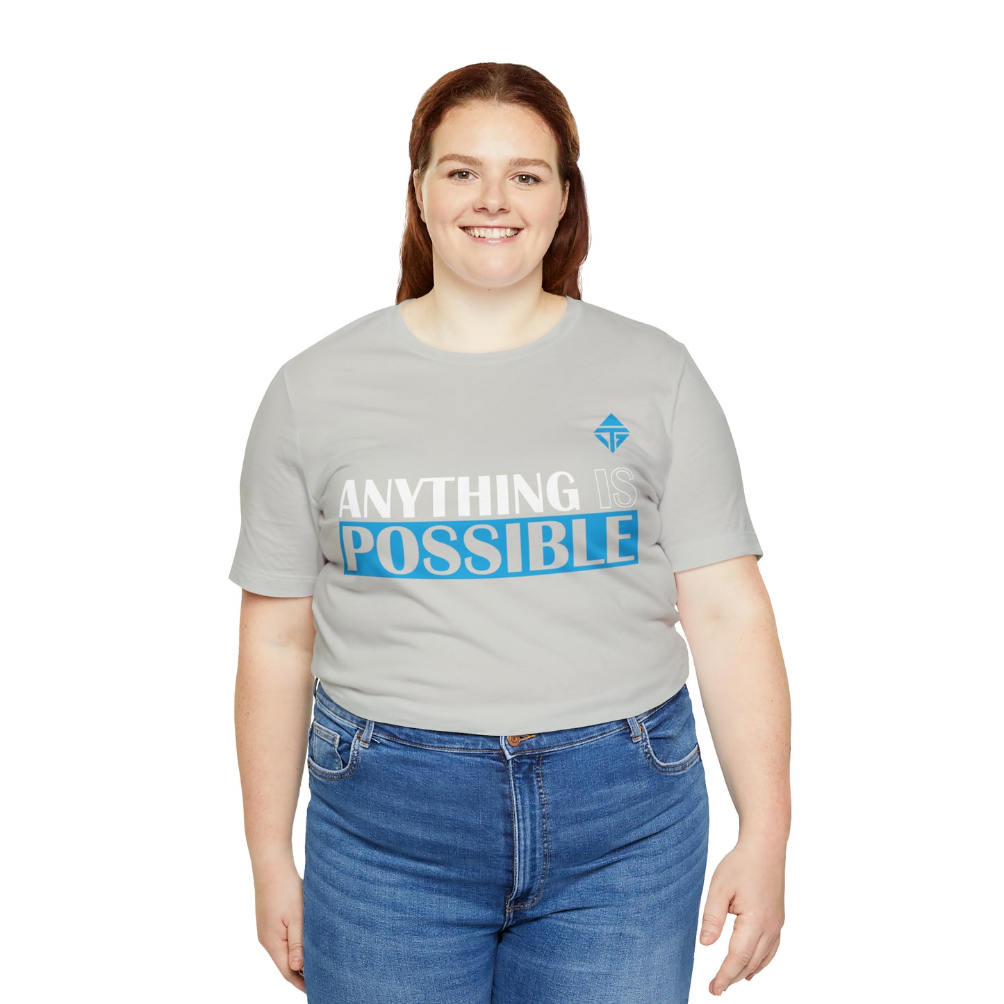 Anything is Possible Blue Unisex Short Sleeve Tee