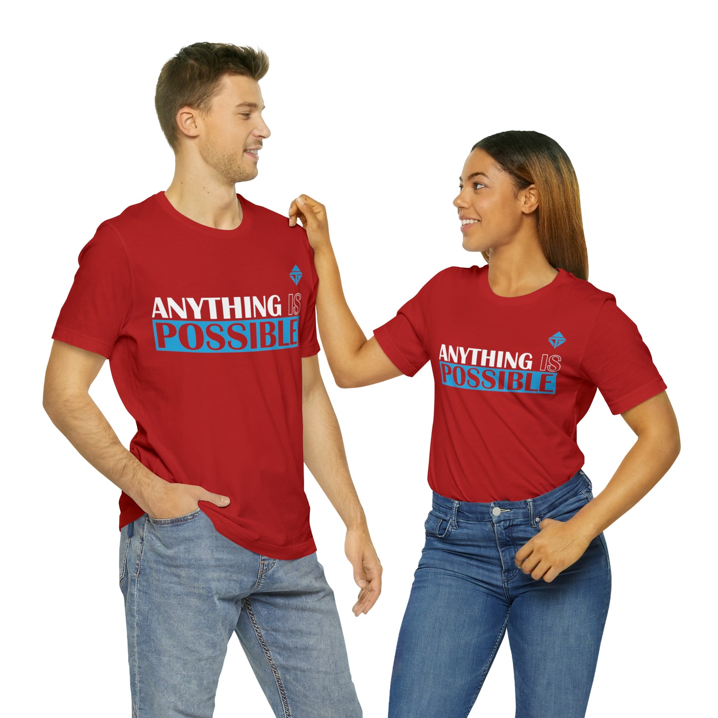 Anything is Possible Blue Unisex Short Sleeve Tee