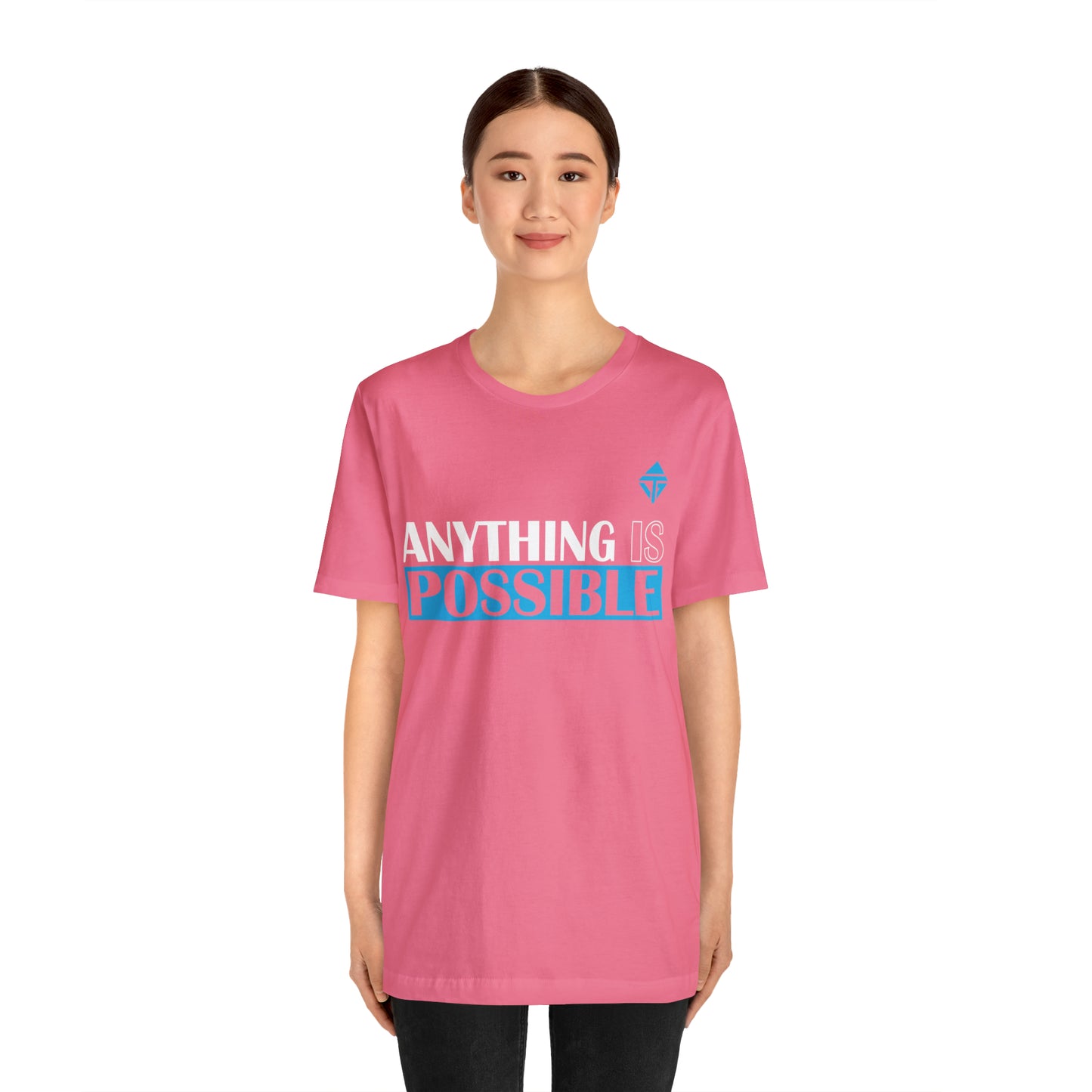 Anything is Possible Blue Unisex Short Sleeve Tee