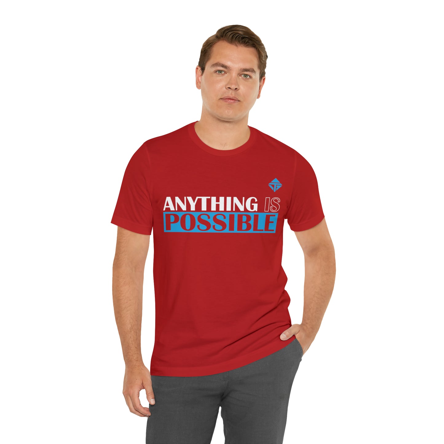 Anything is Possible Blue Unisex Short Sleeve Tee