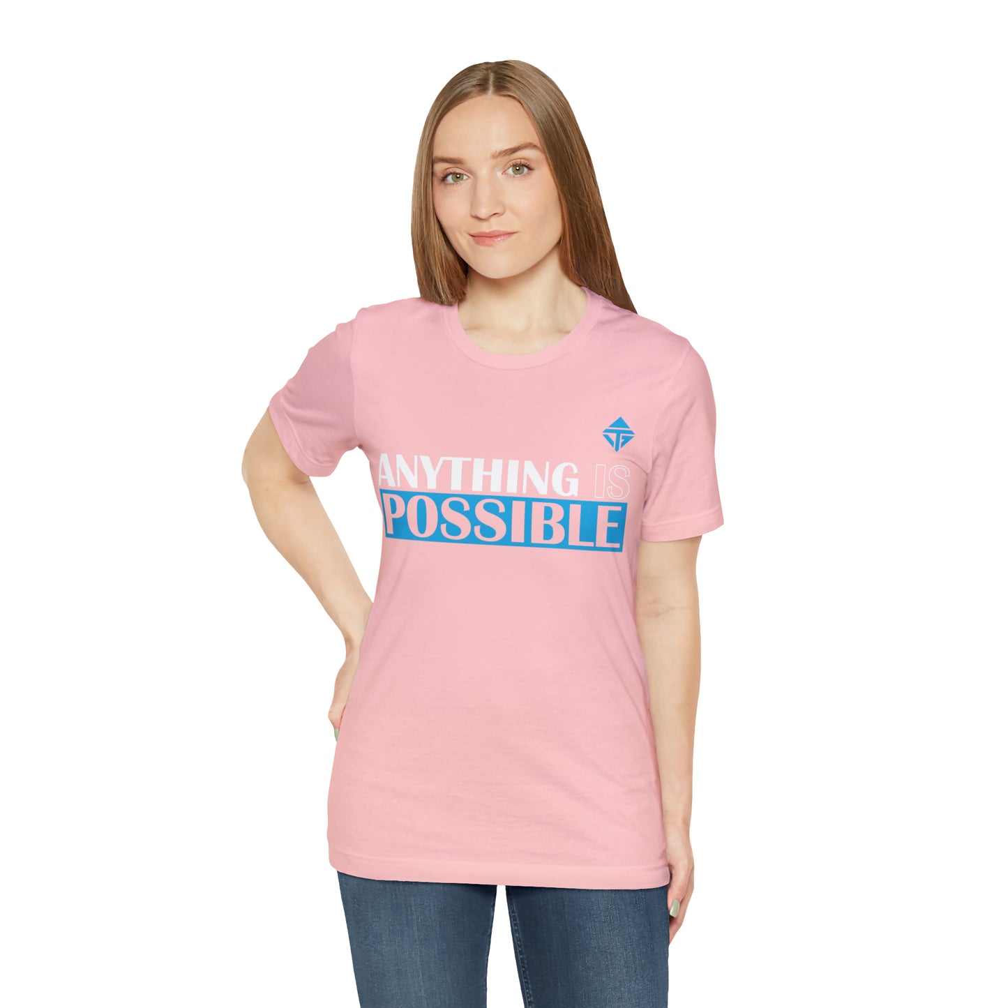 Anything is Possible Blue Unisex Short Sleeve Tee