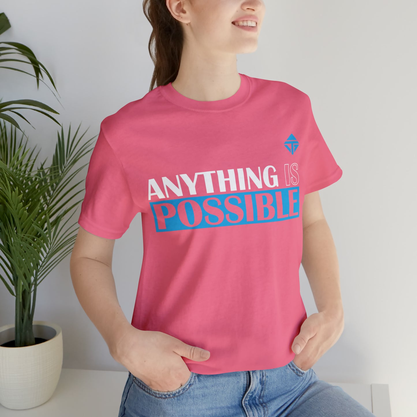 Anything is Possible Blue Unisex Short Sleeve Tee