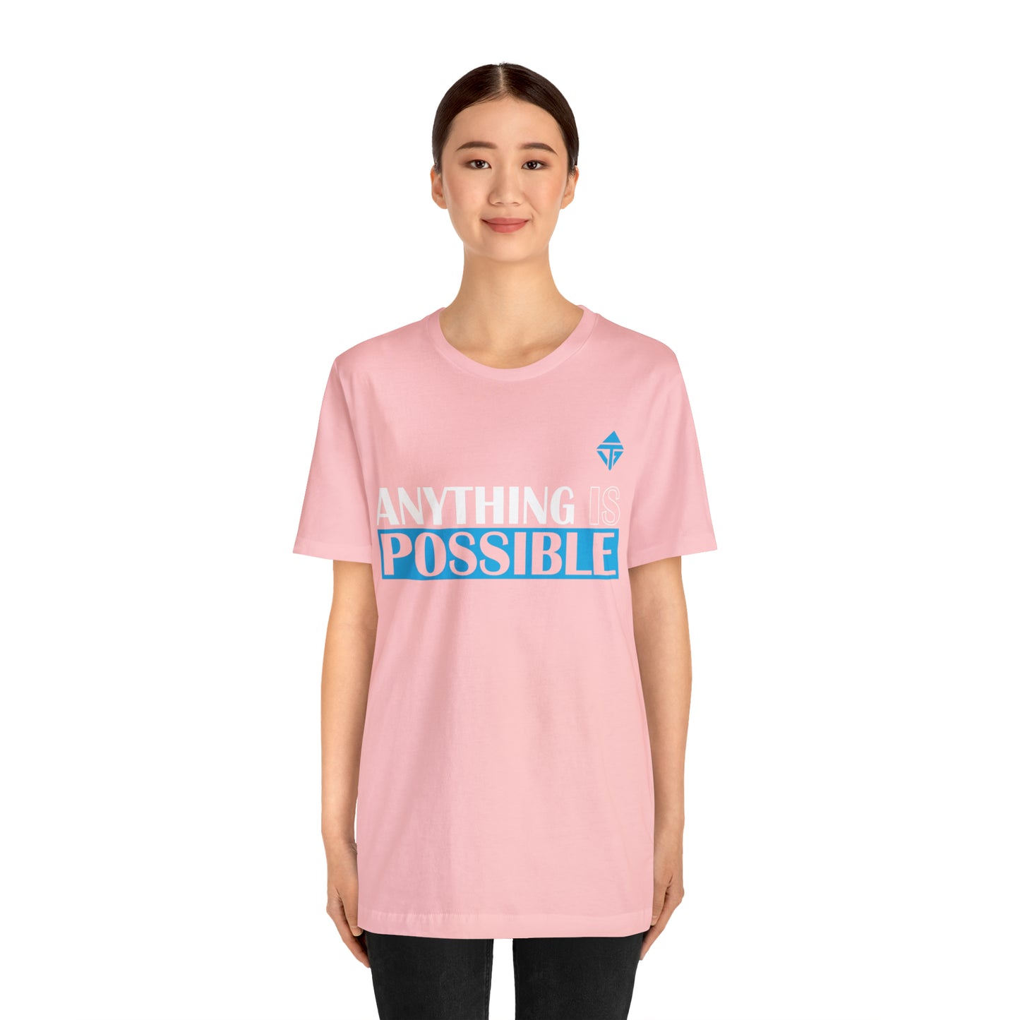 Anything is Possible Blue Unisex Short Sleeve Tee