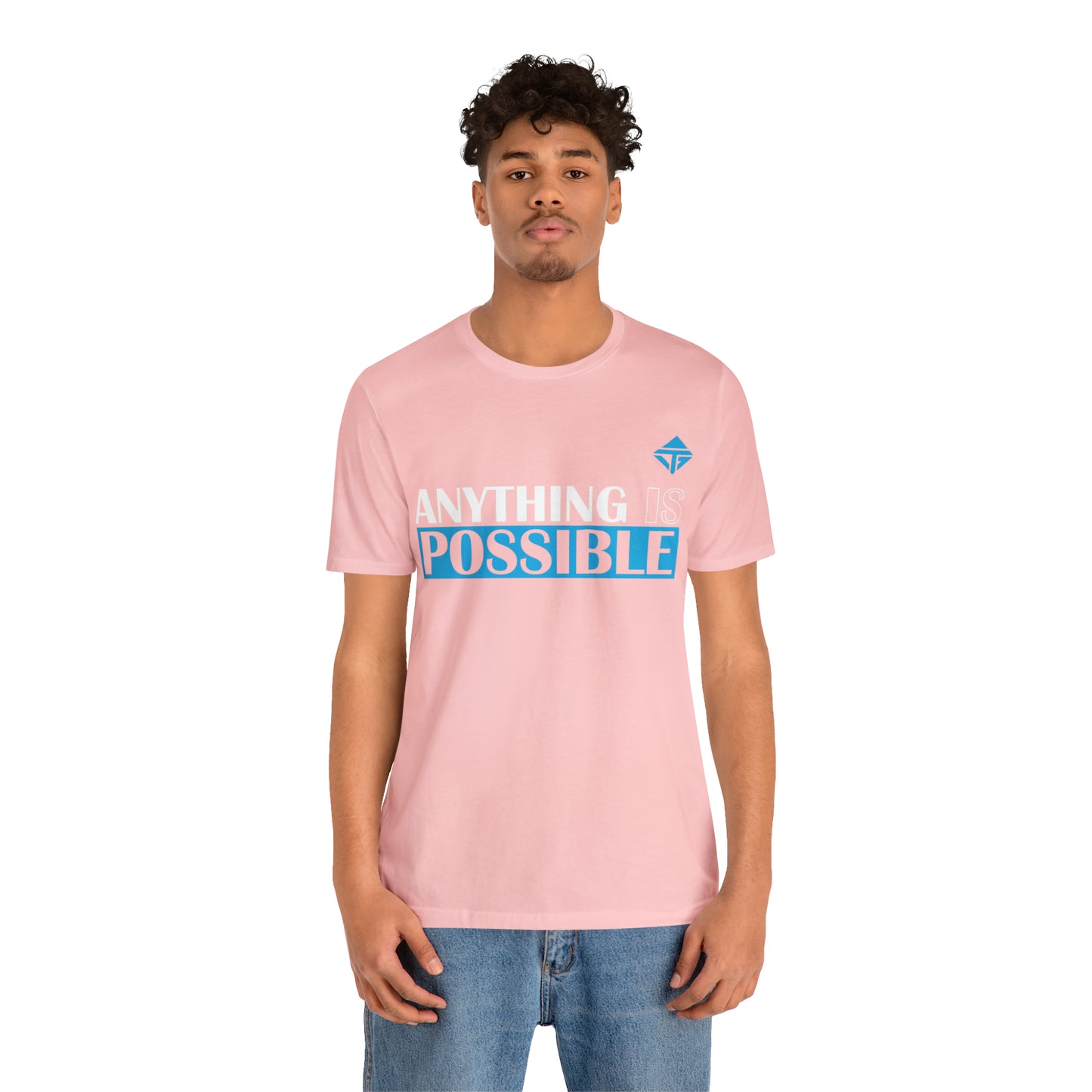 Anything is Possible Blue Unisex Short Sleeve Tee