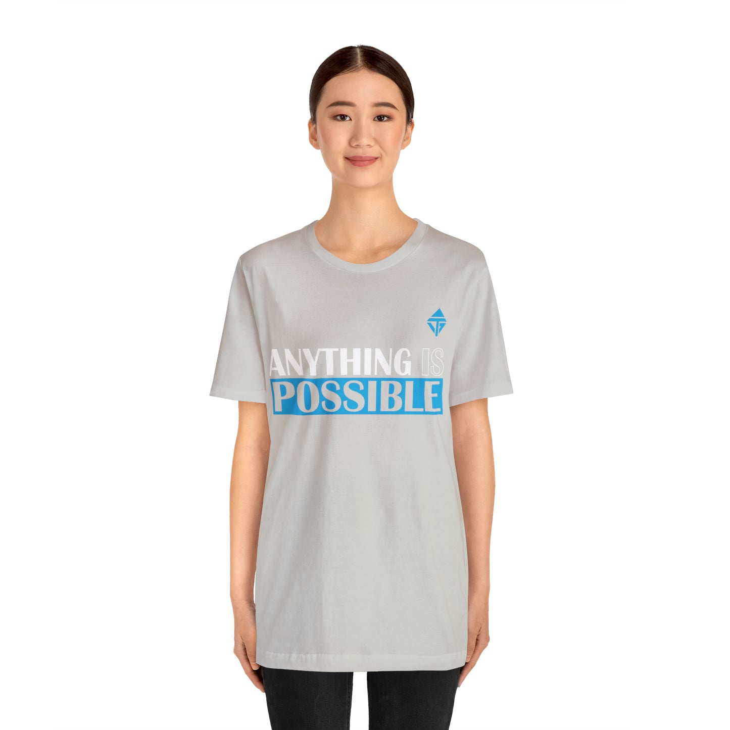 Anything is Possible Blue Unisex Short Sleeve Tee