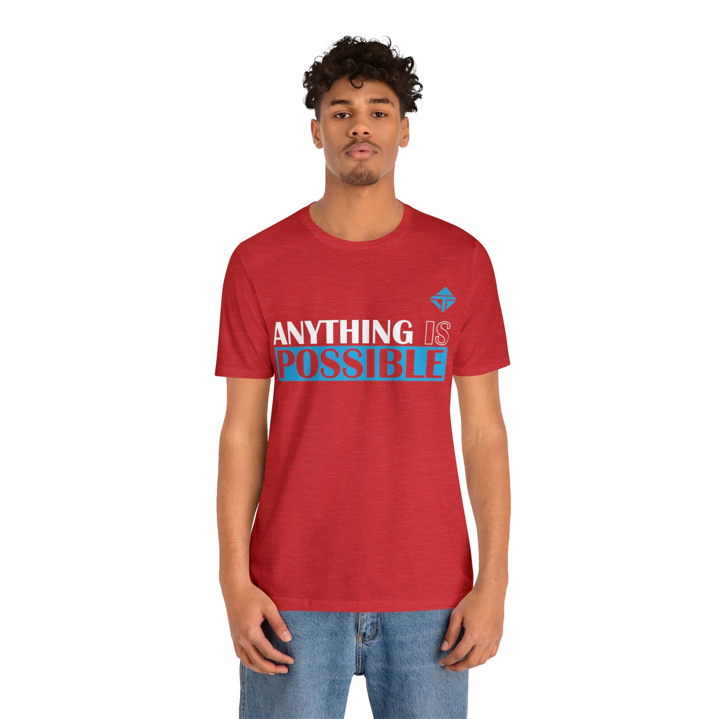 Anything is Possible Blue Unisex Short Sleeve Tee