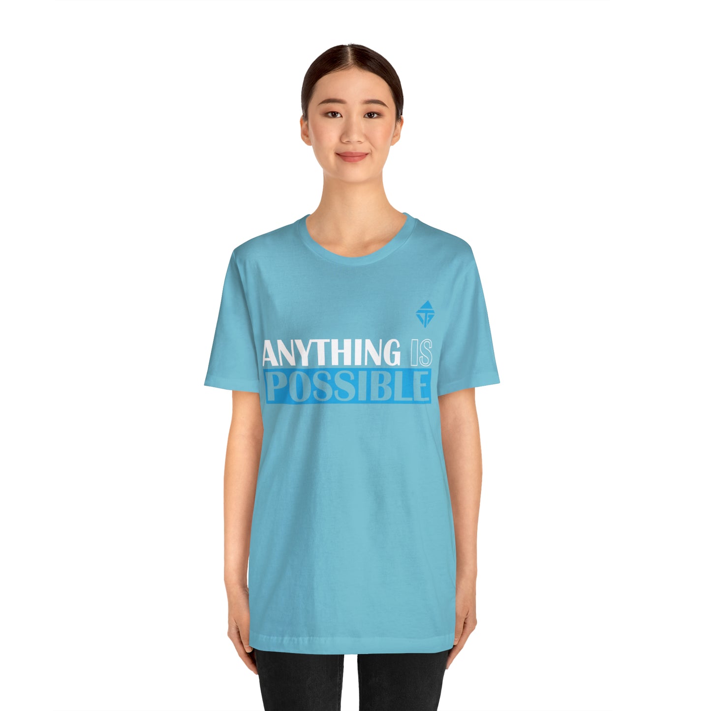 Anything is Possible Blue Unisex Short Sleeve Tee