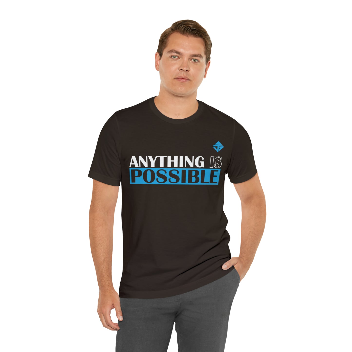 Anything is Possible Blue Unisex Short Sleeve Tee