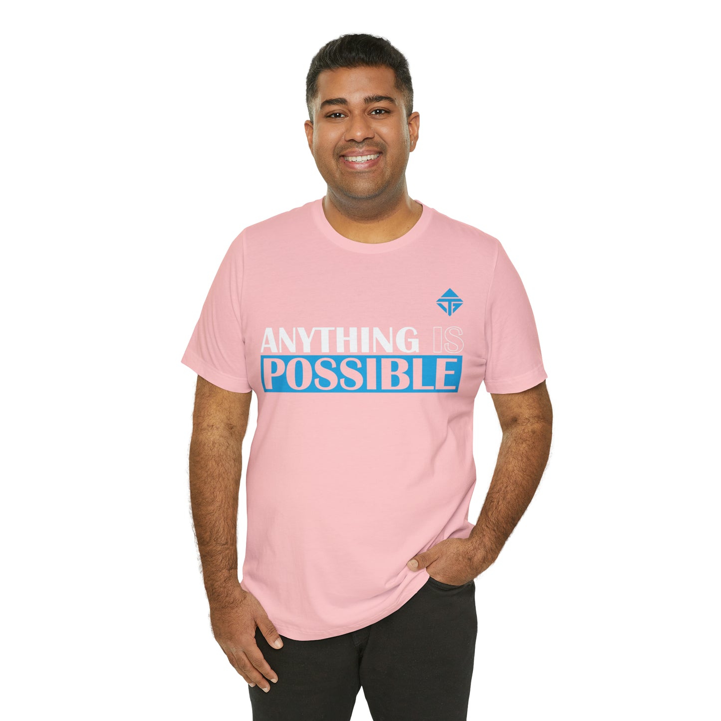 Anything is Possible Blue Unisex Short Sleeve Tee