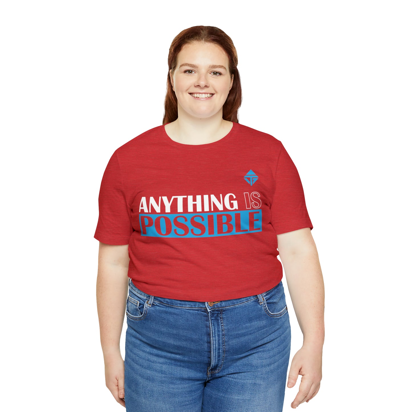 Anything is Possible Blue Unisex Short Sleeve Tee