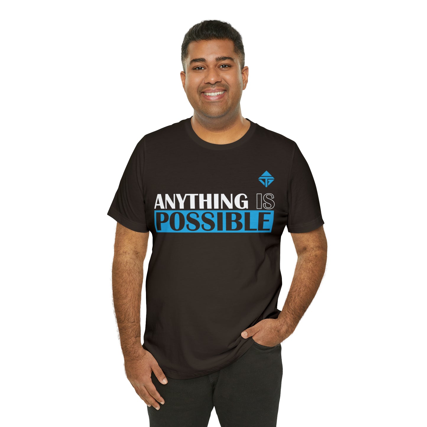 Anything is Possible Blue Unisex Short Sleeve Tee