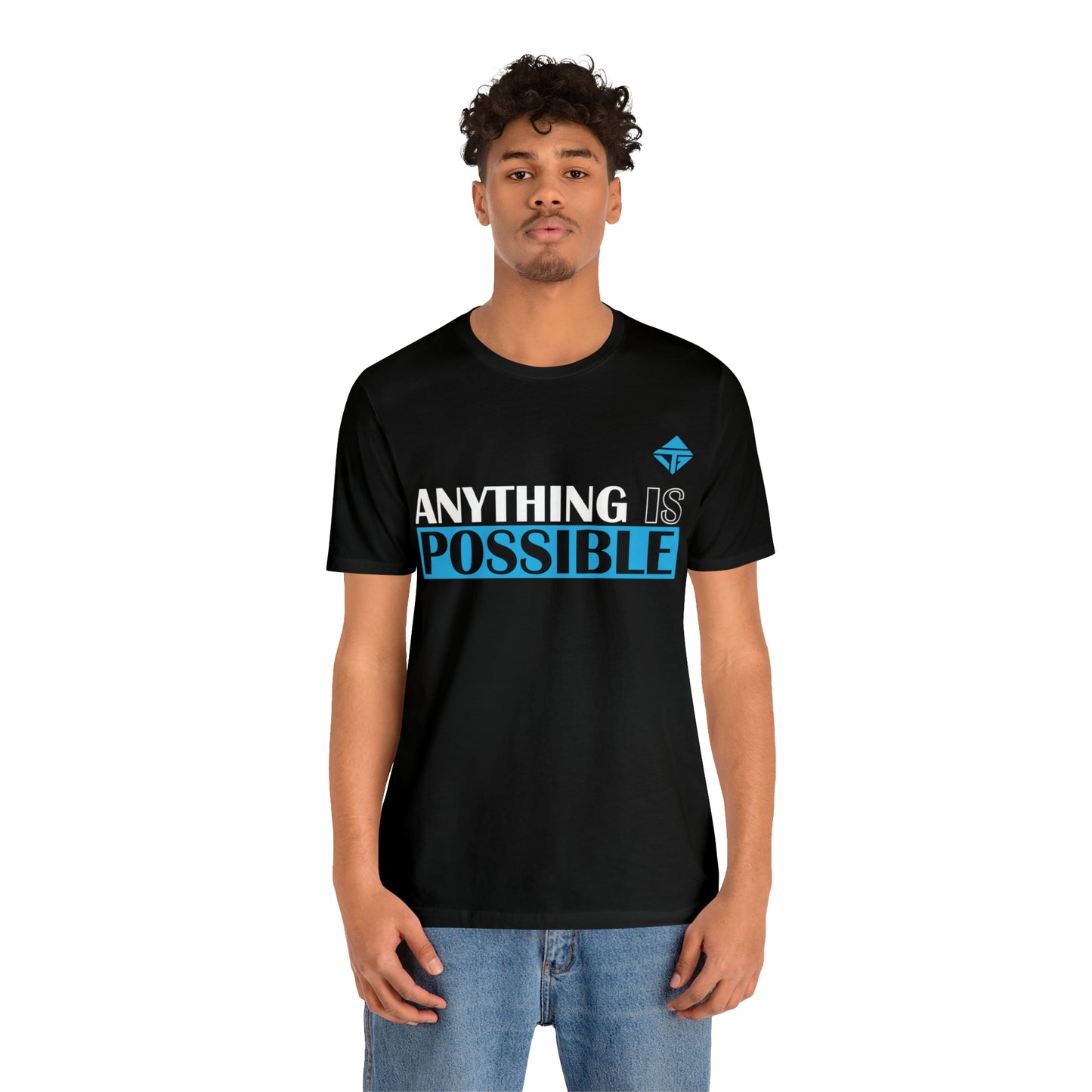 Anything is Possible Blue Unisex Short Sleeve Tee