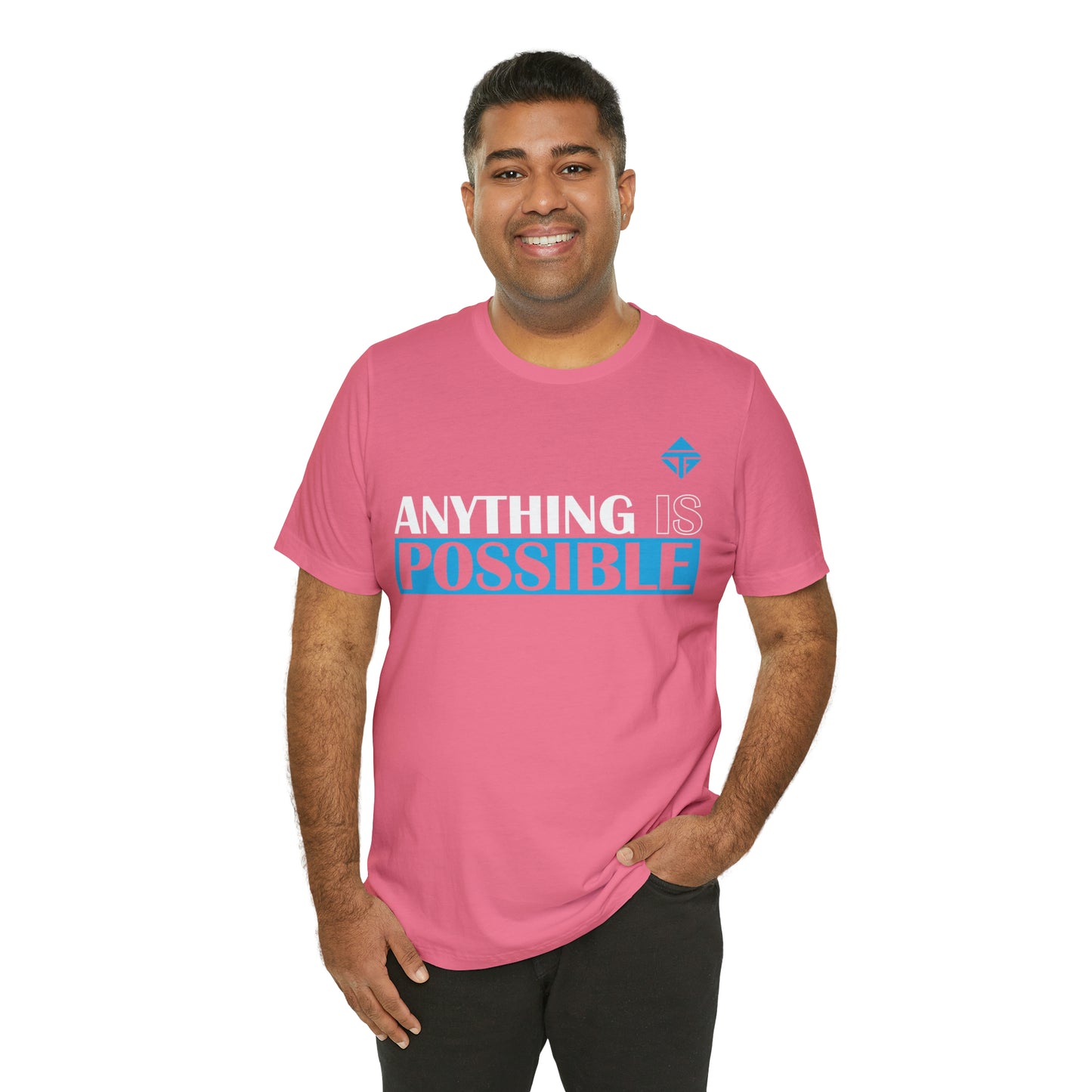 Anything is Possible Blue Unisex Short Sleeve Tee